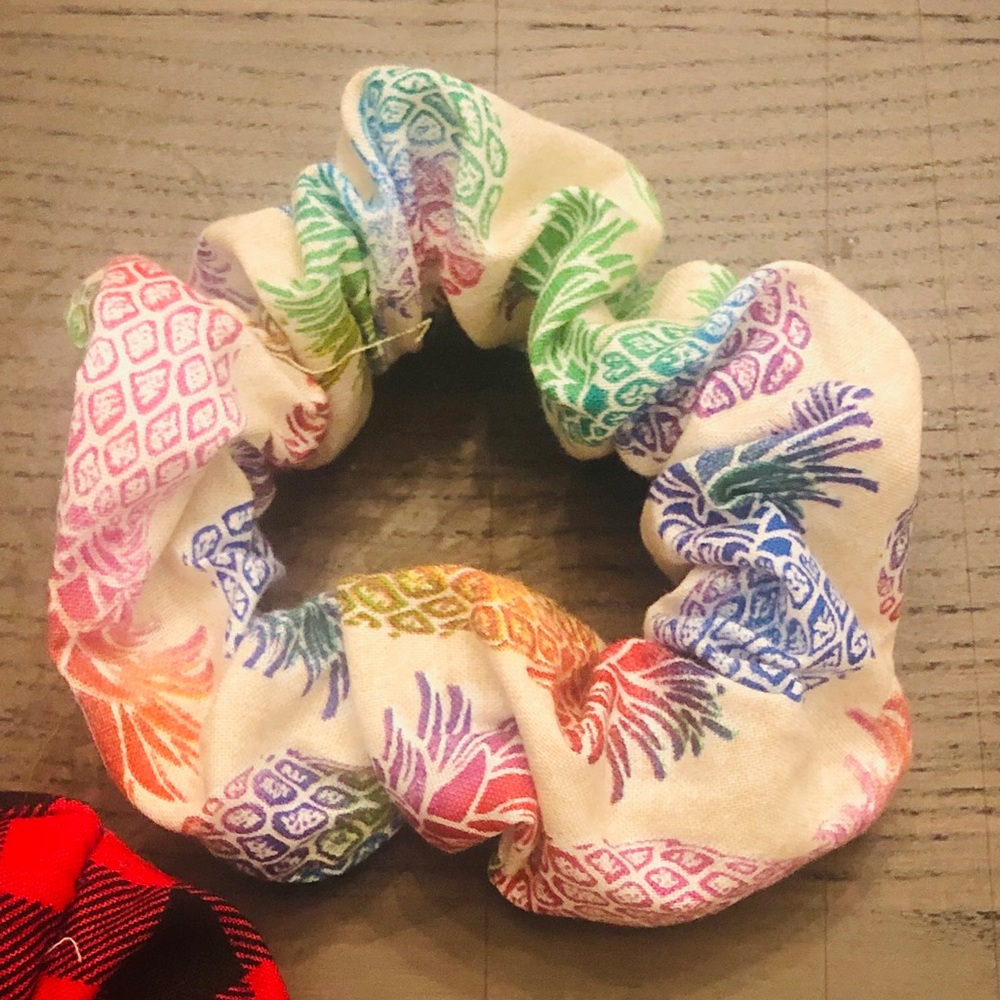 Handmade pineapple scrunchie